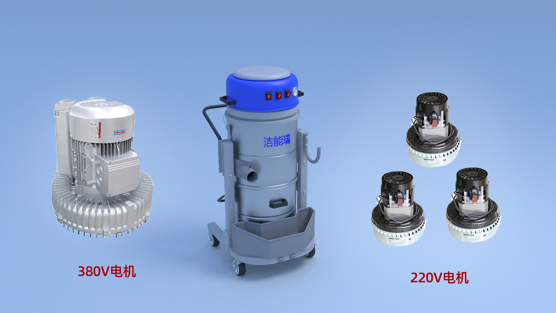 工业吸尘器电机